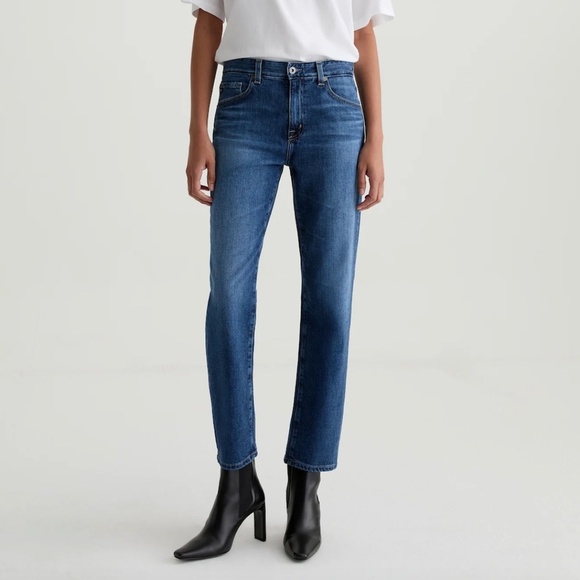 AG Adriano Goldschmied Ex-Boyfriend Slim Slouchy Slim Denim Jeans Size 25 R - Picture 1 of 8